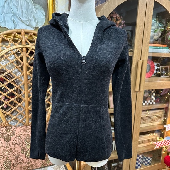 Triple Aught Design Tops - Triple Aught Design Wool Black Zip-Up Hoodie size XS